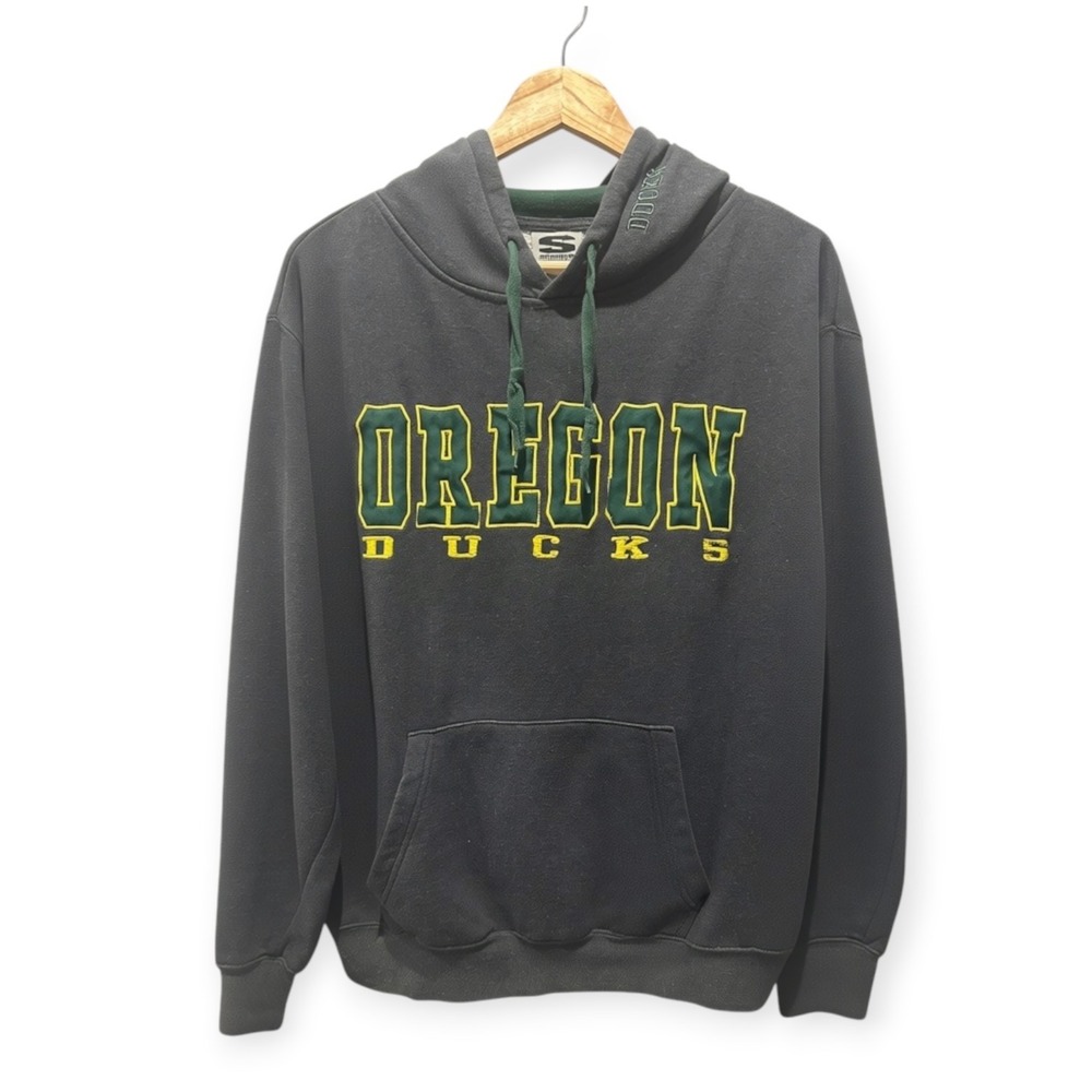 Stadium Athletics Oregon Ducks Hoodie Charcoal Grey Large Men